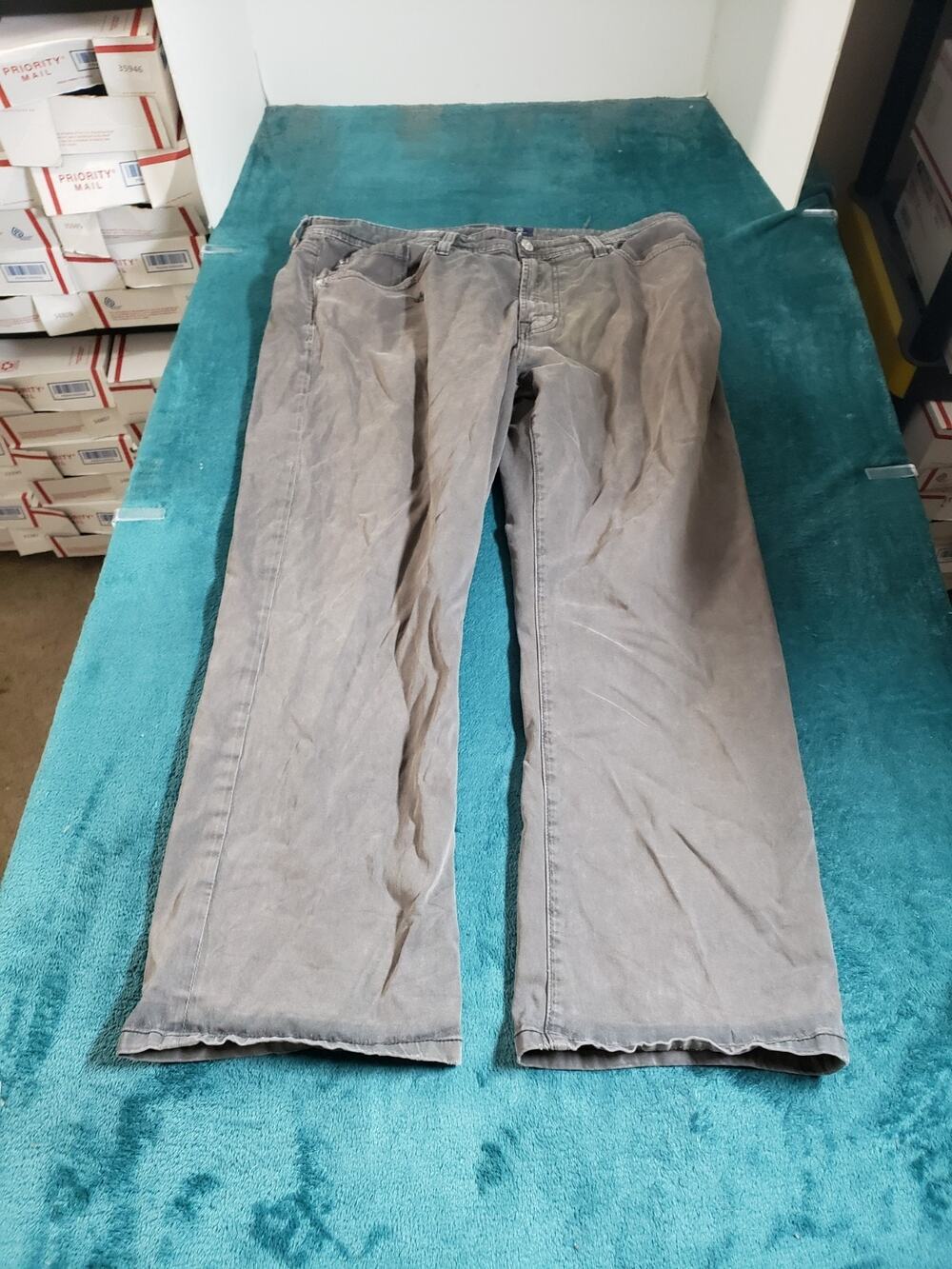 Adriano Goldschmied Jeans Size 36x28 Mens Gray Pants Stretch Protege Straight